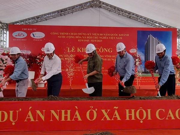 Đại gia Đường "bia" khởi công dự án nhà ở xã hội ở Vĩnh Hưng có 3 tầng hầm, thiết bị vệ sinh dát vàng